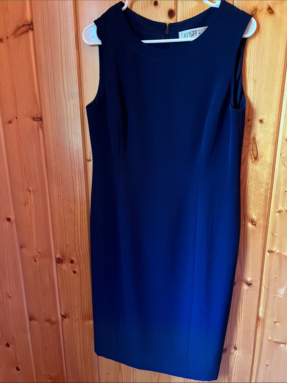Kasper Navy sleeveless sheath dress size 6